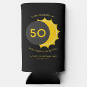 第50回誕生日パーティーと太陽のEclipse 2025 スリム缶クーラー (裏面)