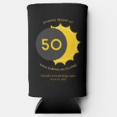 第50回誕生日パーティーと太陽のEclipse 2025 スリム缶クーラー (正面)