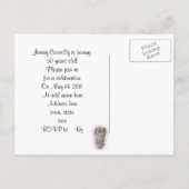 第50回誕生日パーティーの招待お祝い インビテーションポストカード (裏面)