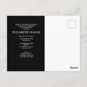 第50回誕生日パーティーの招待フォトコラージュ ポストカード (裏面)