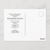 第50回誕生日パーティーの招待フォトコラージュ ポストカード (裏面)