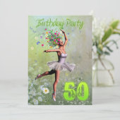 第50回誕生日パーティーの招待状 招待状 (スタンド正面)