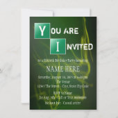 第50回誕生日パーティーの開催 招待状 (裏面)