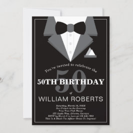 第50回誕生日パーティーへの招待, Tuxedo 招待状