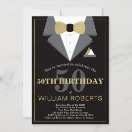 第50回誕生日パーティーへの招待, Tuxedo 招待状