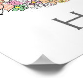 第50回誕生日パーティー番号バナーポスター（大） ポスター (角)