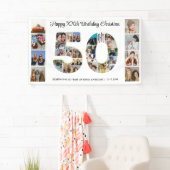 第50回誕生日パーティー番号50フォトコラージュ 横断幕 (インサイチュ)