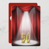 第50回誕生日パーティー 招待状 (正面/裏面)