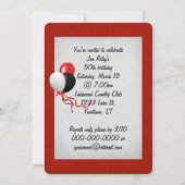 第50回誕生日パーティー 招待状 (裏面)