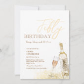 第50回誕生日パーティー | Bloop、bloopと50を用意！ 招待状 (正面)