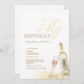 第50回誕生日パーティー | Bloop、bloopと50を用意！ 招待状 (正面/裏面)