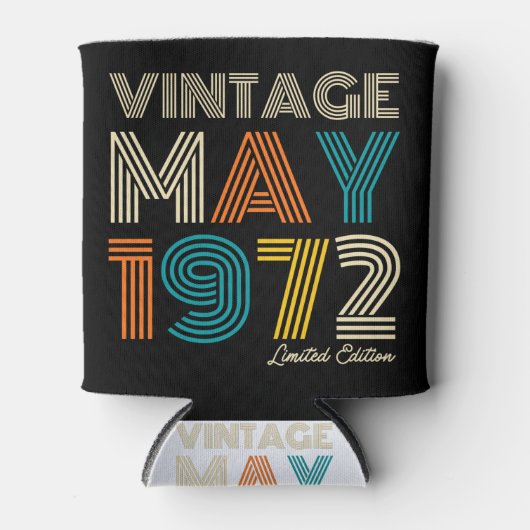 第50回誕生日ヴィンテージ1972年5月限定版 缶クーラー (正面)