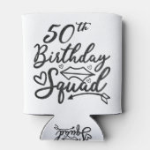 第50回誕生日分隊パーティー誕生日デイシルバー 缶クーラー (裏面)