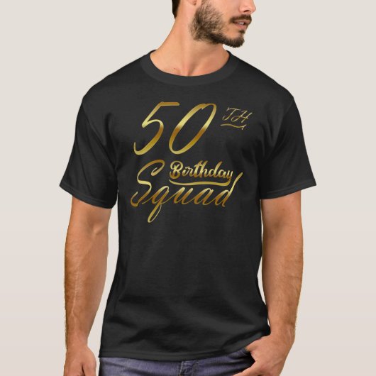 第50回誕生日分隊、第50回誕生日シャツ Tシャツ (正面)