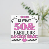 第50回誕生日 カード (スタンド正面)