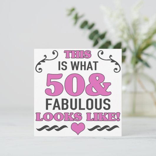 第50回誕生日 カード (スタンド正面)