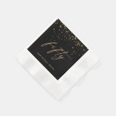第50回金ゴールドエレガント紙吹雪誕生会 縁ありカクテルナプキン (角)