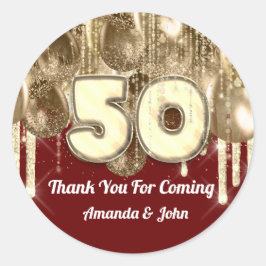 第50回金ゴールドブルゴーニュBALLOONSありがとう来。 ラウンドシール