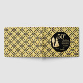 第50回金ゴールド結婚カップルグリッター ゲストブック (全面)