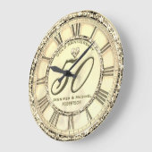 第50回金ゴールド結婚記念大時計 ラージ壁時計 (傾斜)