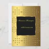 第50回金ゴールド誕生日記念日 招待状 (裏面)