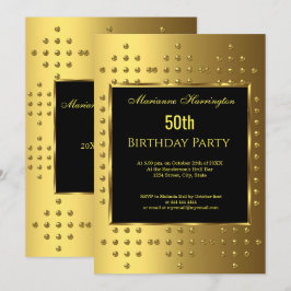 第50回金ゴールド誕生日記念日 招待状