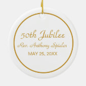 第50回金ジュビリー祭司叙位記念日 セラミックオーナメント (裏面)