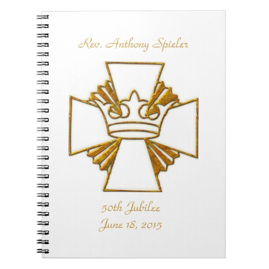 第50回金ジュビリー祭司叙位記念日 ノートブック (正面)