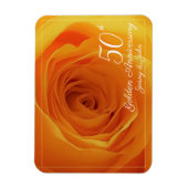 第50回金結婚金周年記念バラ夫/妻 マグネット (縦)