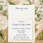 第50回金結婚金記念シンプル会 箔招待状