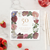 第50回金結婚金記念日バラ スタンダードランチョンナプキン (インサイチュ)