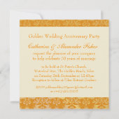 第50回金結婚金記念日パーティの招待状 招待状 (裏面)