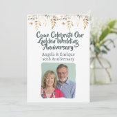 第50回金結婚金記念日パーティーお祝い 招待状 (スタンド正面)