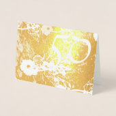 第50回金結婚金記念日招待状 箔カード (正面)