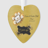 第50回金結婚金記念日 オーナメント (正面)