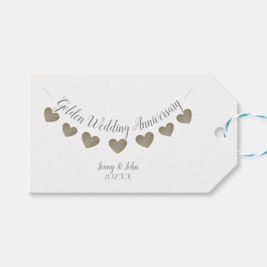 第50回金結婚金賞白番 ギフトタグ (正面(横))