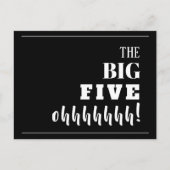第50回BIG BIRTHDAYパーティーへの招待 ポストカード (正面)