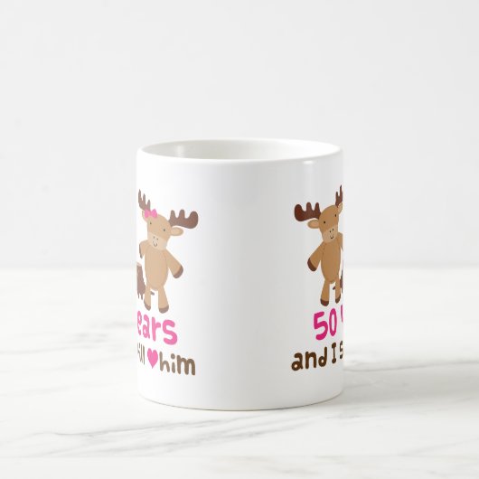 第50彼女のための記念日のギフト コーヒーマグカップ (中央)