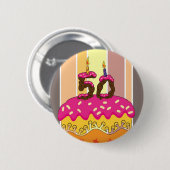 第50挨拶状に一致させる誕生日Pinのバッジ 缶バッジ (正面&裏面)