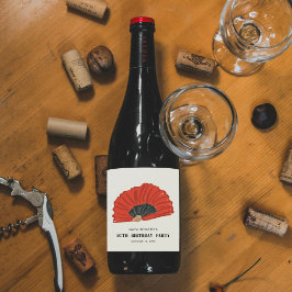 第50期レッドフラメンコファン誕生日パーティー ワインラベル