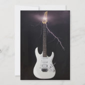 第50期重金属誕生日招待状ギターゴシック 招待状 (裏面)