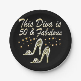 第50期銀の輝く靴のクイーン ペーパープレート