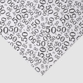 第50白黒誕生日数パターン 薄葉紙 (詳細)