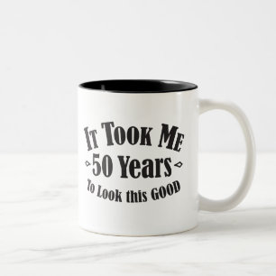 第50私によいこれを見るために50の50年かかりました ツートーンマグカップ