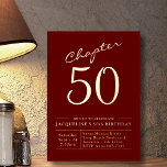 第50章50誕生日招待状赤金ゴールド 箔招待状<br><div class="desc">50祝章50誕生日招待状とスタイルで50歳の誕生日！この豪華なデザインは、繊細な金ゴールドフォイル模様の豪華な赤い背景を備えている。この招待で必ずゲストに感動ユニークを与えエレガントる。ルートに行く伝統的か、声明を作るかは、この招待状はあなたの50歳の誕生日があなたのゲストが決して決して忘れいないことを確かめる！</div>