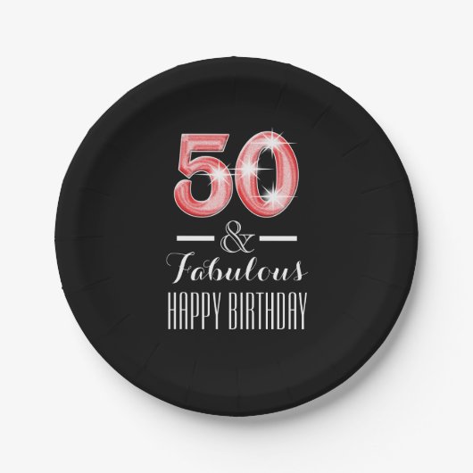 第50第50誕生日の人 ペーパープレート (正面)