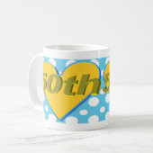 第50結婚記念日のマグ コーヒーマグカップ (正面左)