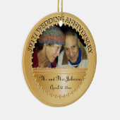 第50結婚記念日の写真のオーナメント セラミックオーナメント (右)