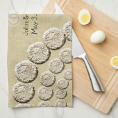 第50結婚記念日の台所タオル キッチンタオル (四つ折り)