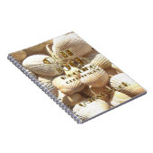 第50結婚記念日の来客名簿の夏の貝 ノートブック (右側)